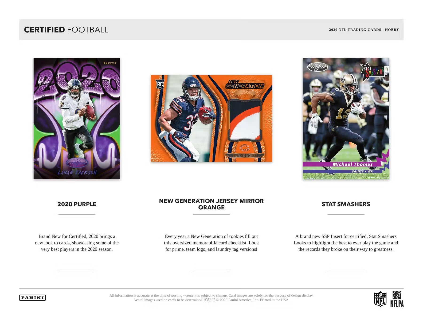 RANDOM DIVISIONS - 2020 Panini Certified Football Hobby Box(1 BOX) Group Break #CFI1 - RANDOM DIVISIONS
