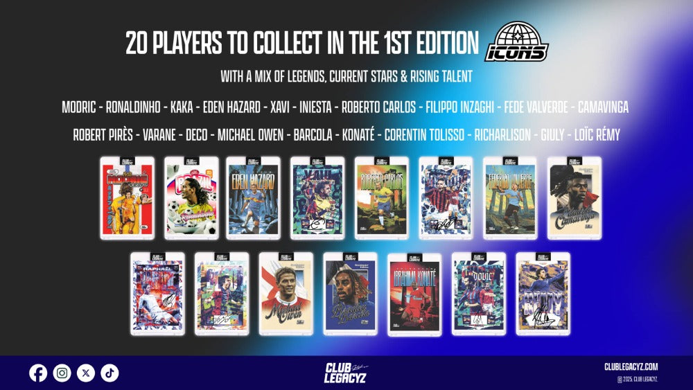 2025 Club Legacyz Icons Soccer First Edition Hobby Box