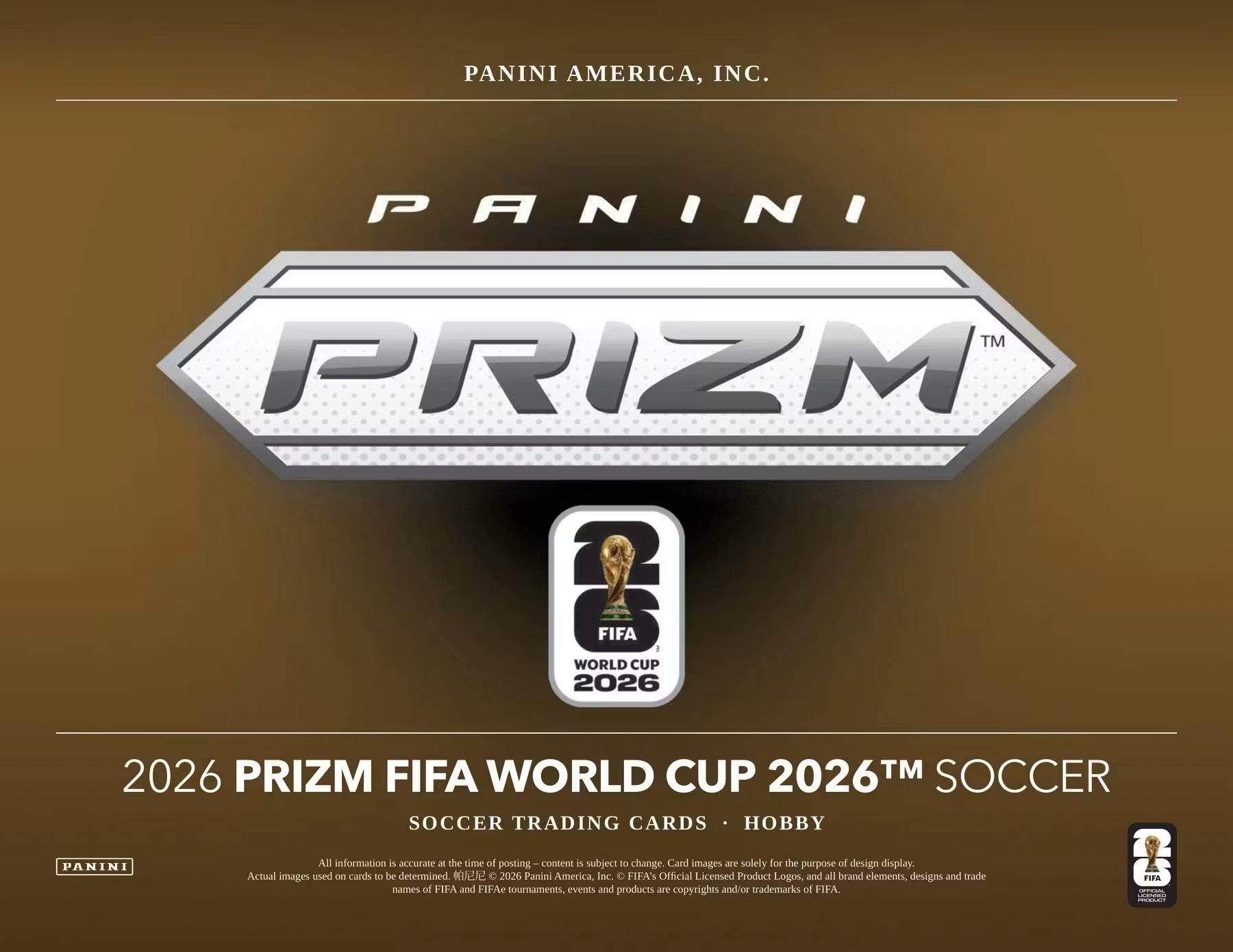 RANDOM TIERS - 2026 Panini Prizm FIFA World Cup Soccer Hobby Box (1 BOX) Group Break #WC1 - RANDOM TIERS