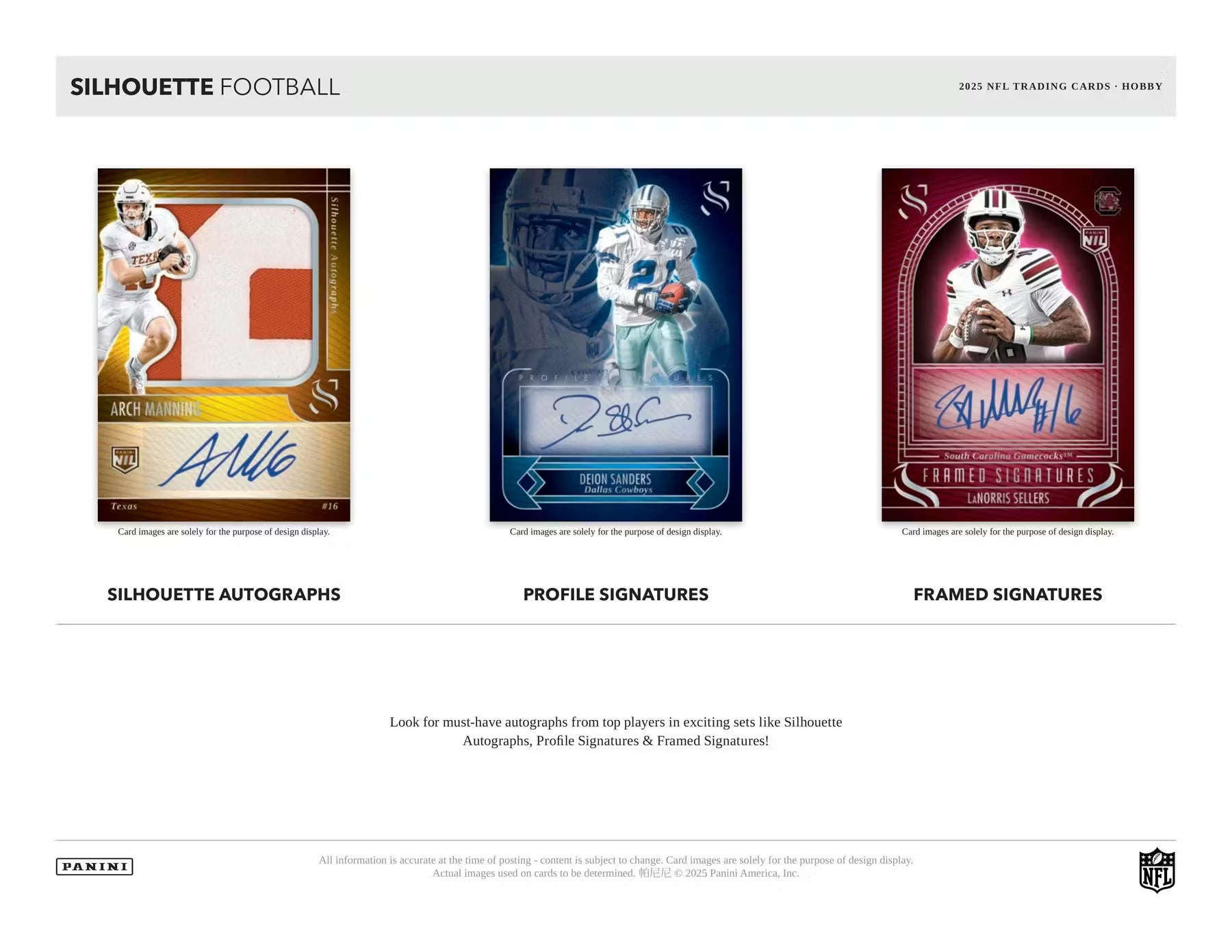 2025 Panini Silhouette Football Hobby Box