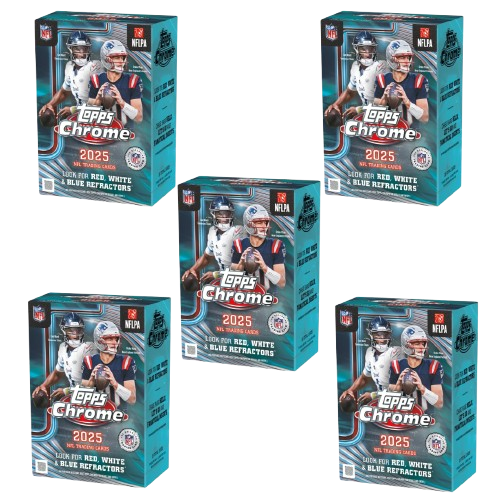 RANDOM DIVISIONS - 2025 Topps Chrome Football Blaster Box (5 BOX) Group Break #CB1 - RANDOM DIVISIONS