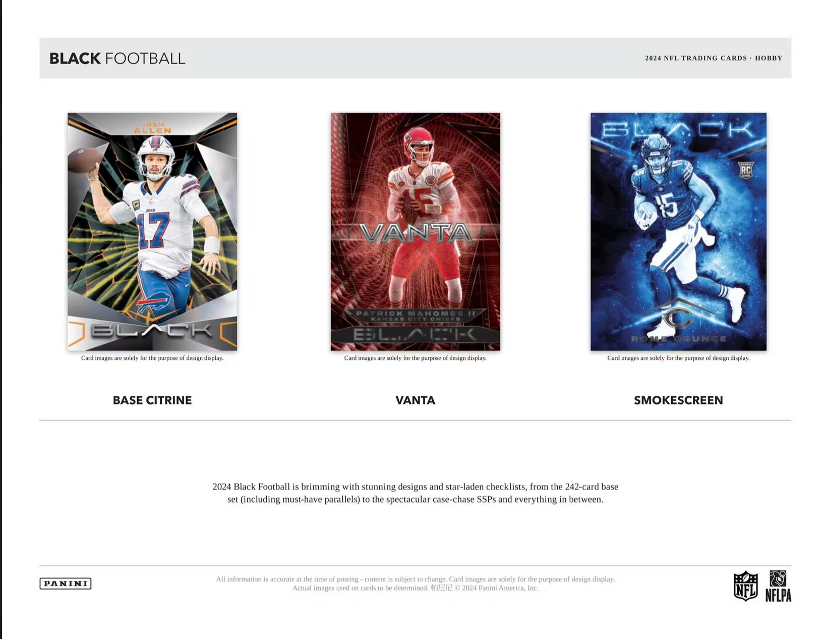 2024 Panini Black Football Hobby Box