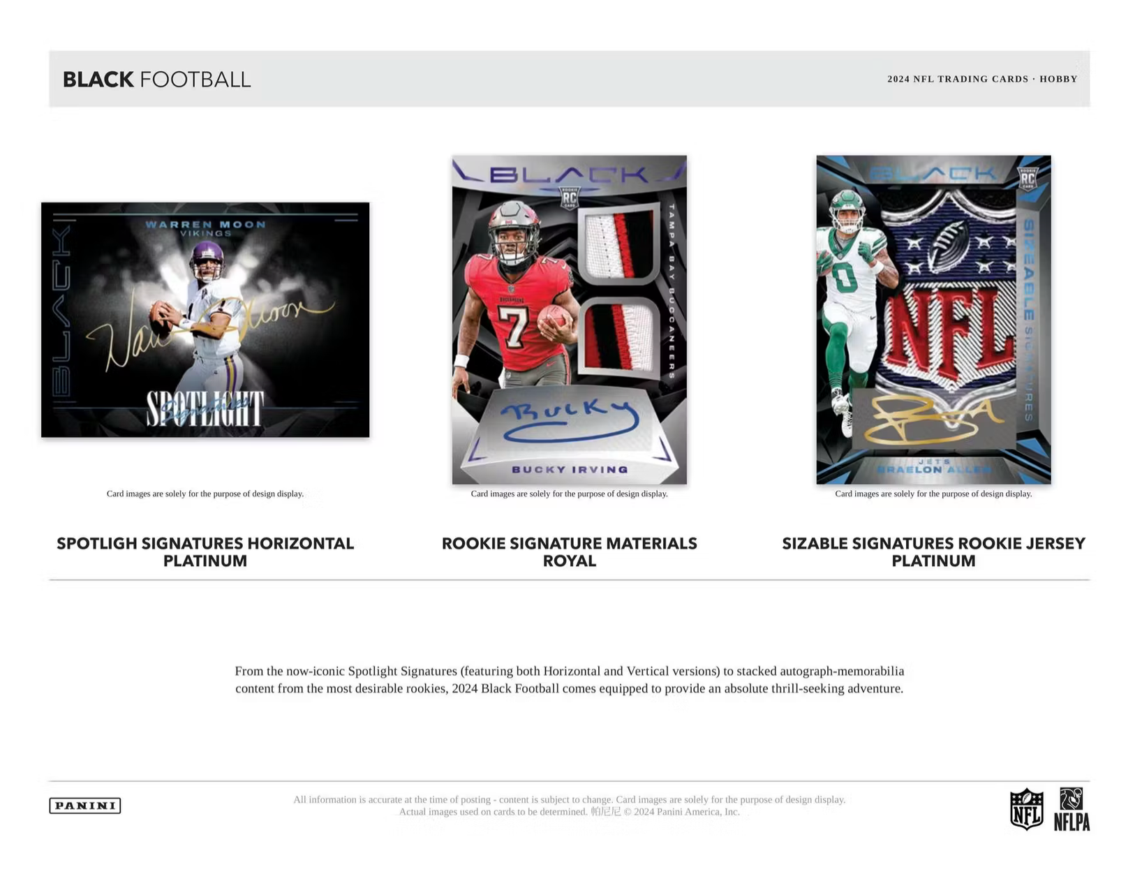 2024 Panini Black Football Hobby Box